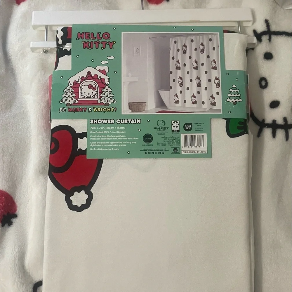 Hello Kitty Christmas Shower Curtain